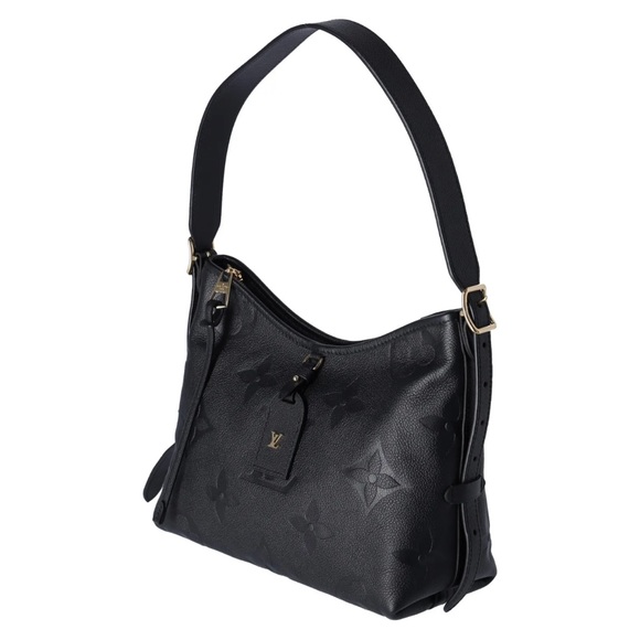 Louis Vuitton Carryall Zip NM PM Hobo M46288 Noir Monogram Empreinte + Pouch - Picture 4 of 13